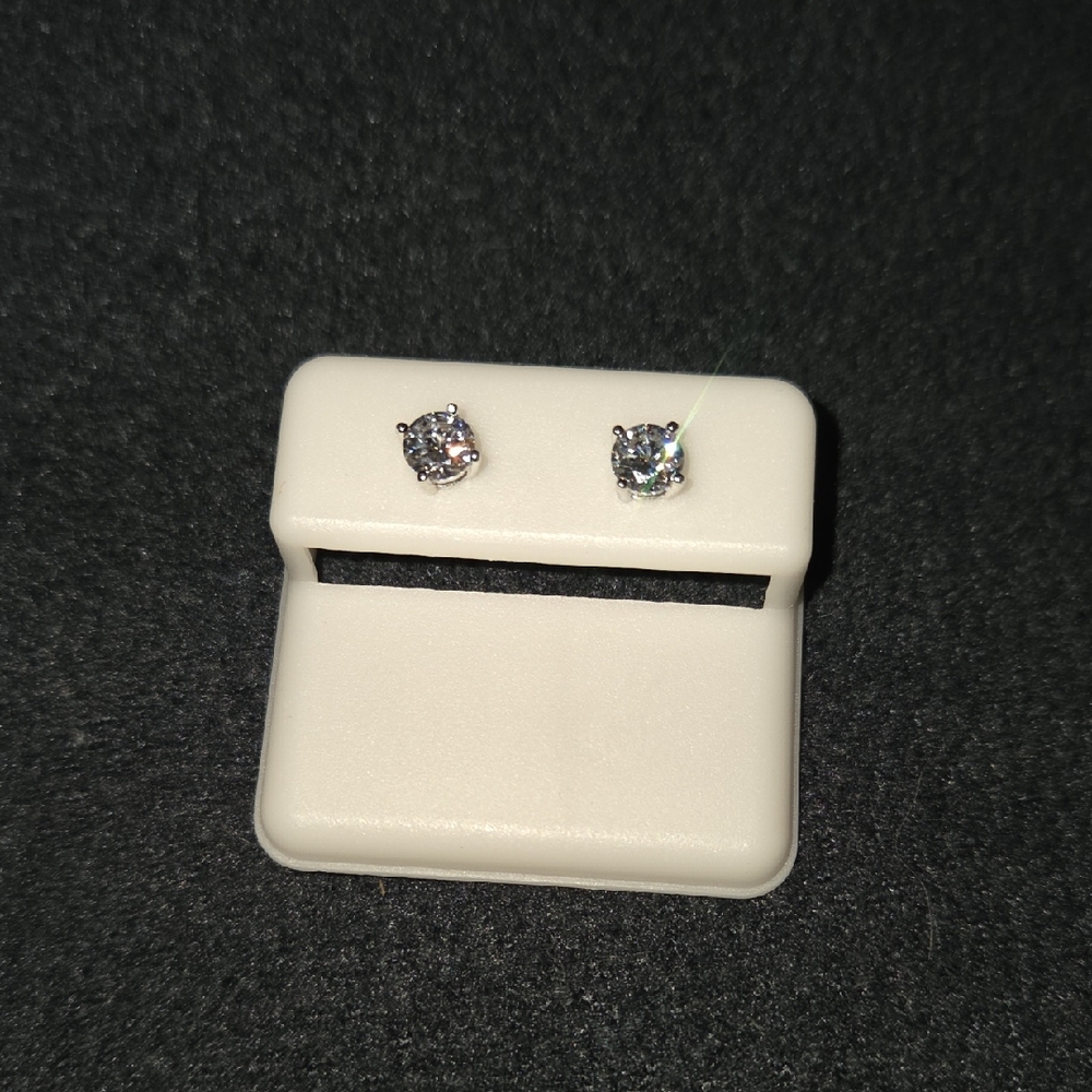 Elegant Silver Stud Earrings